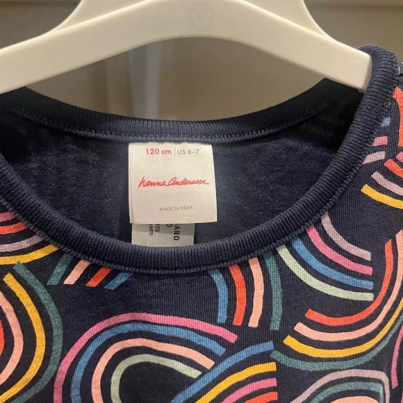 Hanna Andersson Long Sleeve Playground Dress, size 6-7 - Picture 3 of 4